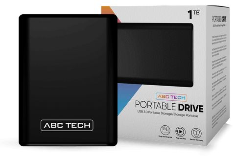 ABC TECH PORTABLE HARD DRIVE 1TB