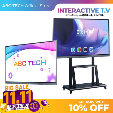 ABC TECH INTERACTIVE TOUCH SCREEN WHITEBOARD