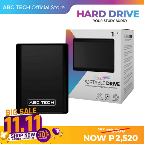 ABC TECH PORTABLE HARD DRIVE 1TB